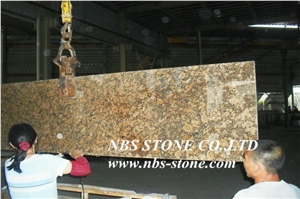 Giallo Veneziano Fiorito Yellow Countertop,Kitchen Tops Project,Building Material
