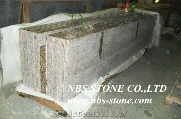 Giallo Veneziano Fiorito Yellow Countertop,Kitchen Tops Project,Building Material