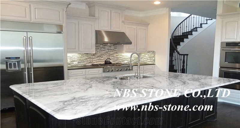 Glacier White Granite Countertop,Kitchen Tops Project,Building Material