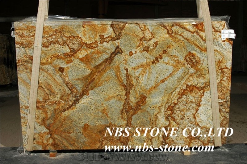 Golden Crystal Granite Polished Tiles& Slabs,Cut to Size for Countertop,Kitchen Tops,Wall Covering,Flooring,Vanity Top,Project,Building Material