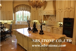 Golden Crystal Granite Polished Tiles& Slabs,Cut to Size for Countertop,Kitchen Tops,Wall Covering,Flooring,Vanity Top,Project,Building Material