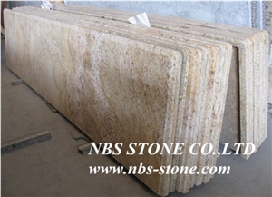 Golden King Granite,Yellow Granite,Polished,Flamed,Bushhammered,Cut to Size for Countertop,Kitchen Tops