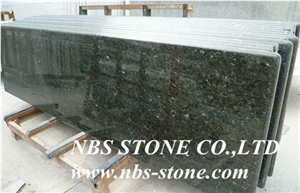Green Color Granite,Polished,Flamed,Bushhammered,Cut to Size for Countertop,Kitchen Tops