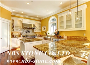 Lapidus Brazil Yellow Granite,Polished Tiles&Slabs,Flamed,Bushhammered,Cut to Size for Wall Covering,Flooring,Project,Building Material