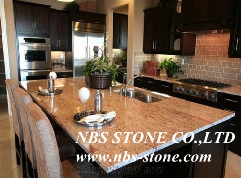 Millenium Cream Granite,Polished Tiles& Slabs,Flamed,Bushhammered,Cut to Size for Countertop,Kitchen Tops,Wall Covering,Flooring,Vanity Top,Project,Building Material