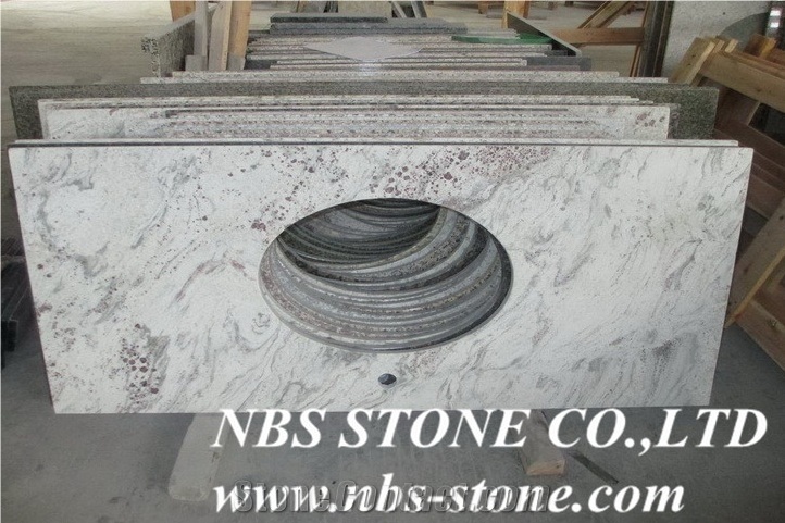 Old White Galaxy Granite Vanity,Bathroom Tops,Countertops,Polished Stone Vanity Tops,Low Price