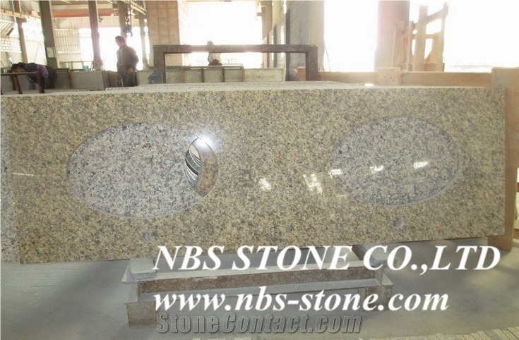 Tiger Skin Yellow Granite,,Bathroom Tops,Polished Countertops,Covering Cut to Size for Vanity Tops,Low Price