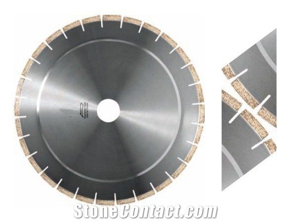 Horizontal Cutting Blade and Segment for Granite - Silver Brazed (High Frequency Welding)
