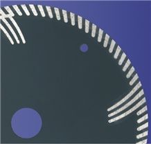 Hot Press Sintered Turbo (Segmented) Blades with Protective Teeth Hot Press Sintered Turbo (Segmented) Blades with Protective Teeth