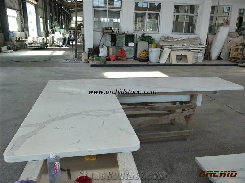 Calacatta Caesarstone Quartz Engineered Kitchen Tops,Calacatta Gold Engineered Stone Quartz Zodia Quartz Countertops,Silestone Calacatta Bianca Artificial Stone Island Tops,Zodiaq Quartz