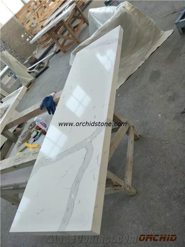Engineered Stone,Calacatta Oro Quartz Tiles,Calacatta Oro Engineered Stone for Counter Tops,Bianca Cararra Engeneered Stone Countertops