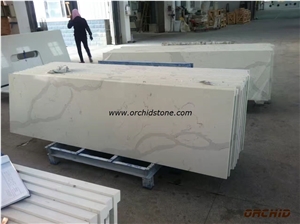 Engineered Stone Worktops,Calacatta Oro Engineered Stone for Countertops,Calacatta Gold Quartz Bartops,Artificial Marble Of Bianca Carrara Engineered Stone