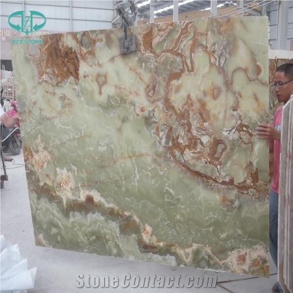 Afghanistan Green Onyx Home Decor Slabs & Tiles
