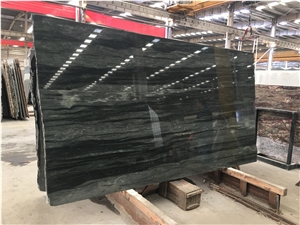 Green Granite, Green Galaxy Granite Slab Flooring Tile