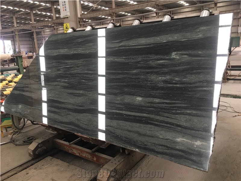 Green Granite, Green Galaxy Granite Slab Flooring Tile