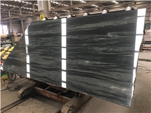 Green Granite, Green Galaxy Granite Slab Flooring Tile
