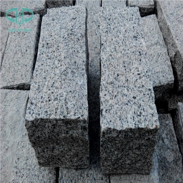 Grey Granite, G601 Granite Cube Stone, Light Grey Granite Cobble Stone for Paving Outside