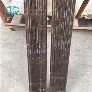 Portoro Gold Column,Brown Marble,St.Laurent Marble Tiles & Slabs