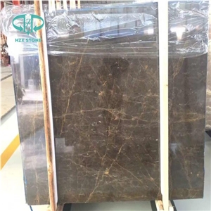 Portoro Gold Column,Brown Marble,St.Laurent Marble Tiles & Slabs
