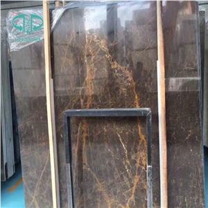 Portoro Gold Column,Brown Marble,St.Laurent Marble Tiles & Slabs