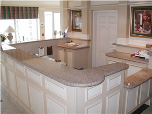 China Dark Yellow G682, Golden Rusty Granite Polished Kitchen Countertop,Bar Top,Island Top,Bullnosed Desk Tops,Curved Bench Tops,Work Top