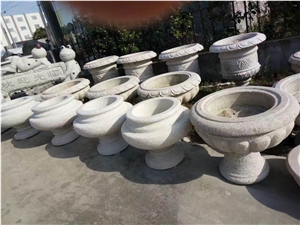 China White Granite Flower Pot,Ourdoor Landscaping Planters,Exterior Flower Vases China White Granite Flower Pot,Ourdoor Landscaping Planters,Exterior Flower Vases