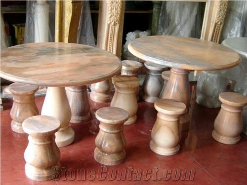 Marble Round Tables Pink Marble Coffee Tables Furniture for Home