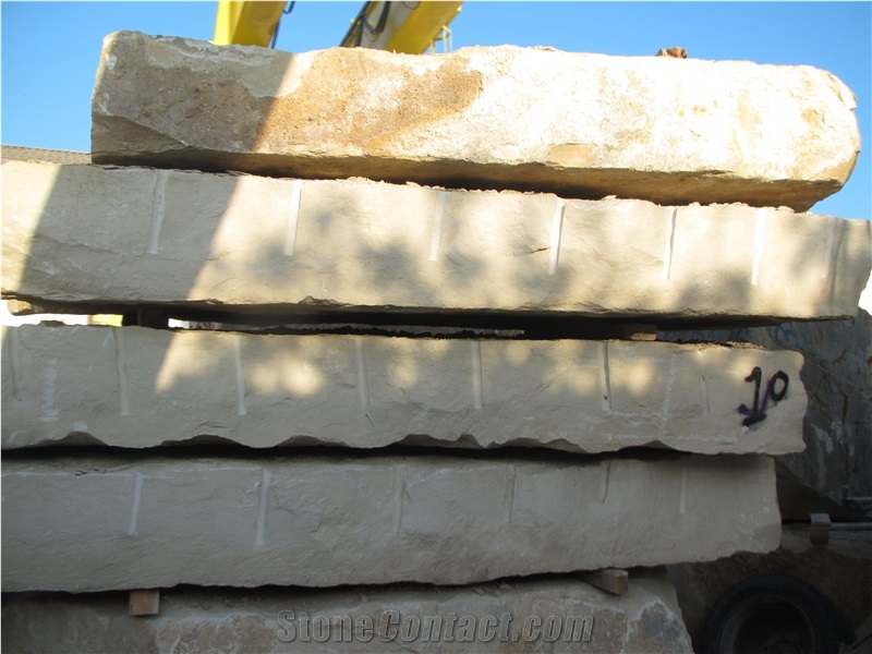 Thala Beige Limestone Block, Tunisia Beige Limestone