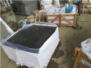 Chinese Grey Basalt Tiles/Hainan Black Basalt Stone /Grey Basalt Tiles Slab Step with Honed Basalt Slabs/Grey Basalt/Andesite/Basalto/Andesite/Lava Stone/Walling/Flooring/Cladding /Hainan Basalt