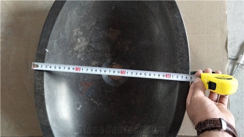 Natural Black Stone Limestone Wash Basin Sink,Polished,Luxury Decorative Sink Above Washroom Countertop,Competitive Price