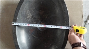 Natural Black Stone Limestone Wash Basin Sink,Polished,Luxury Decorative Sink Above Washroom Countertop,Competitive Price