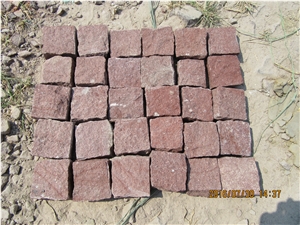 Red Porphyry with All/6 Sides Natural Split Cube,Paving, Natural Granite,Porphyry Paving Stone for Exterior Flooring