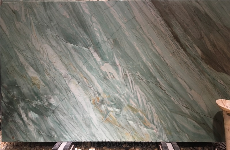 Emerald Green Quartzite Slabs & Tiles, Emerald Green Quartzite Wall Covering Tiles, Azul Green Quartzite Floor Covering Tiles