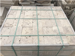 Classic Travertine 3x15x30.5 cm Tumbled Paver, Travertine 1.25" Thick 6x12 Paving Stone Turkey, Cream Beige Travertine Driveway Paving Stone Classic Travertine 3x15x30.5 cm Tumbled Paver, Travertine 1.25" Thick 6x12 Paving Stone Turkey, Cream Beige Travertine Driveway Paving Stone