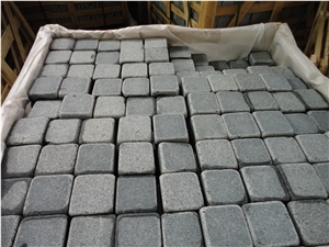 China G654 Dark Grey Granite,Grey Granite Cobbles,Tumbled Cubestone,China Grey Cobble Stone,G654 Cobble Stone,Dark Grey Paving Stone,Antique Paving Stone, Granite Cobble,Outdoor Paving Stone,Park