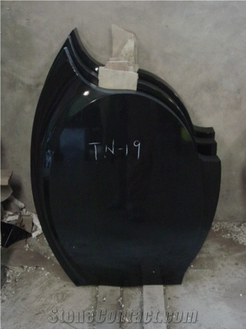 Chinese Self-Owned Factory Black Polished Heart Tombstone