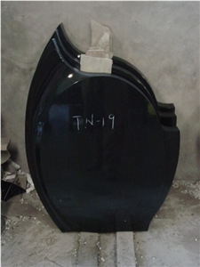 Chinese Self-Owned Factory Black Polished Heart Tombstone