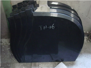 Chinese Self-Owned Factory Black Polished Heart Tombstone