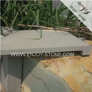 Basalt Quarry Owner Wholesaler,Grey Basalt / Basaltina / Basalto / Bluestone Terrace Tiles and Pool Borders,Drop Face Rebated Tiles,Square Edge