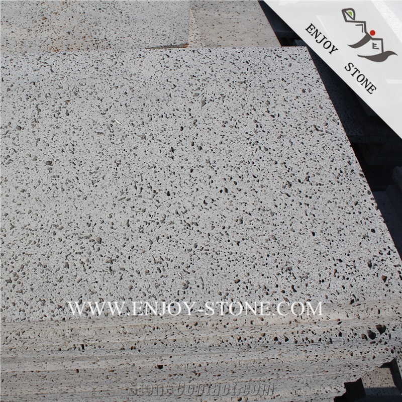 Big Holes Volcanic Basalt Paving Tiles,Hainan Lava Stone Slabs,Lava Stone China Basalt Tile,Volcanic Stone Floor Tiles