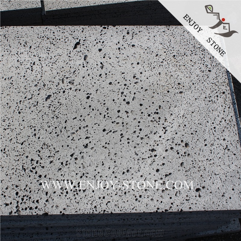 Big Holes Volcanic Basalt Paving Tiles,Hainan Lava Stone Slabs,Lava Stone China Basalt Tile,Volcanic Stone Floor Tiles