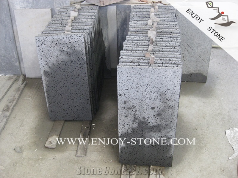 Big Holes Volcanic Basalt Paving Tiles,Hainan Lava Stone Slabs,Lava Stone China Basalt Tile,Volcanic Stone Floor Tiles