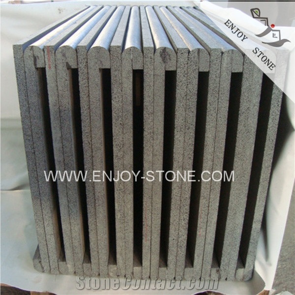 Black Basalt Pool Pavers,Swimming Pool Border Tile,Square Edge Rebated Copers,Pool Deck Drain