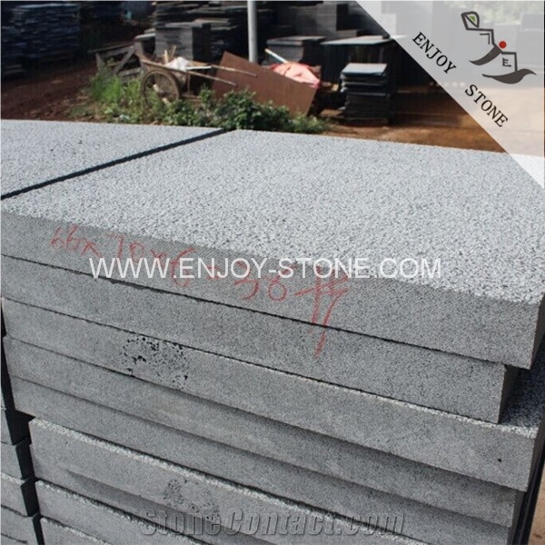 Bush Hammer Finish Hainan Black Basalt,Black Absolute Basalt Stone Cut to Size Tiles & Slabs,Basalt Wall Covering Tiles,Lava Stone Floor Tiles