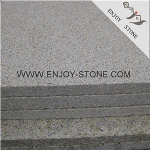 Bush Hammered Finish China G682 Rusty Yellow Granite Stone,Golden Yellow Granite Tiles,Misty Yellow Granite Slabs