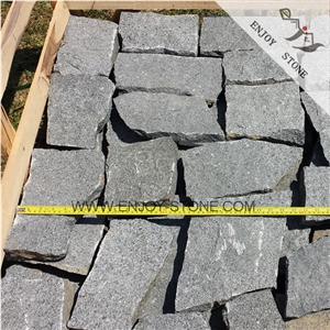 Cheapest Grey G654 Granite Paving Stone Nature Split Finishing,Chepest Grey Granite Cubestone Nature Split,G654 Granite Paver Stone,Exterior Building Stone,Garden Stepping Pavements