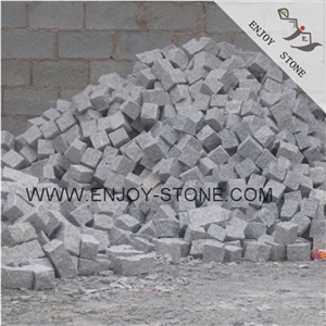 Cheapest White Grey G603 Granite Paving Stone Natural Split Finishing,Cheapest Gray Granite Cubestone Natural Split,G603 Granite Paver Stone,Exterior Building Stone,Garden Stepping Pavements
