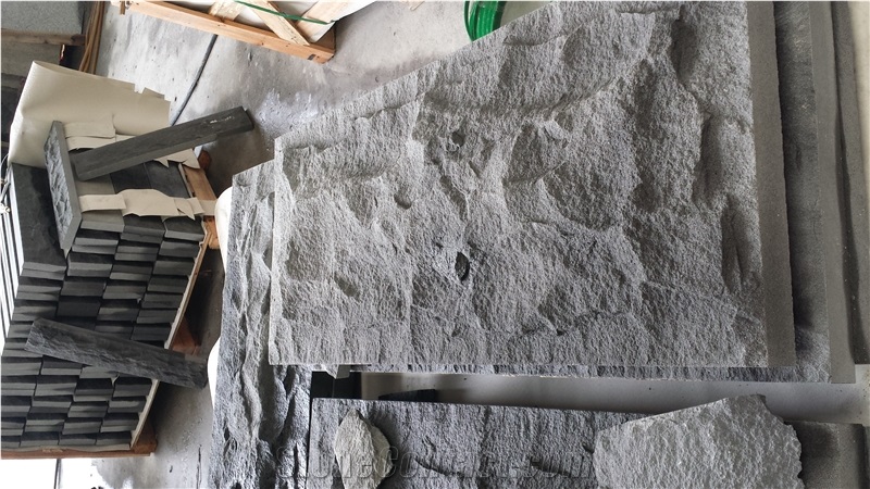 China Basalt Exterior Stone Mushroom Wall Cladding
