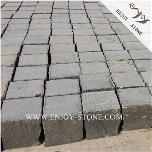 China Basalt Paving Sets,Zhangpu Black Basalt Cobble Stone,Gray Bluestone Cube Stone,Gray Andesite Cobblestone,Basalt Cobblestone