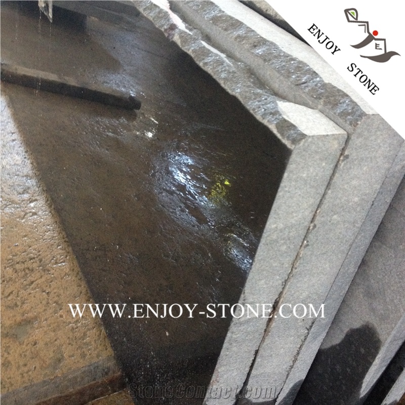 China Black Basalt Paver,Polished G684 Black Basalt Slabs,Black Pearl Basalt Slabs,Fuding Black Basalt,Absolute Black Basalt